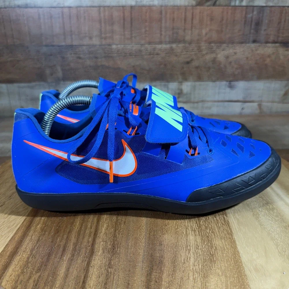 Nike Zoom SD 4 Shot Put Discus Throwing Shoes Mens 9 Blue Track Field 685135-400